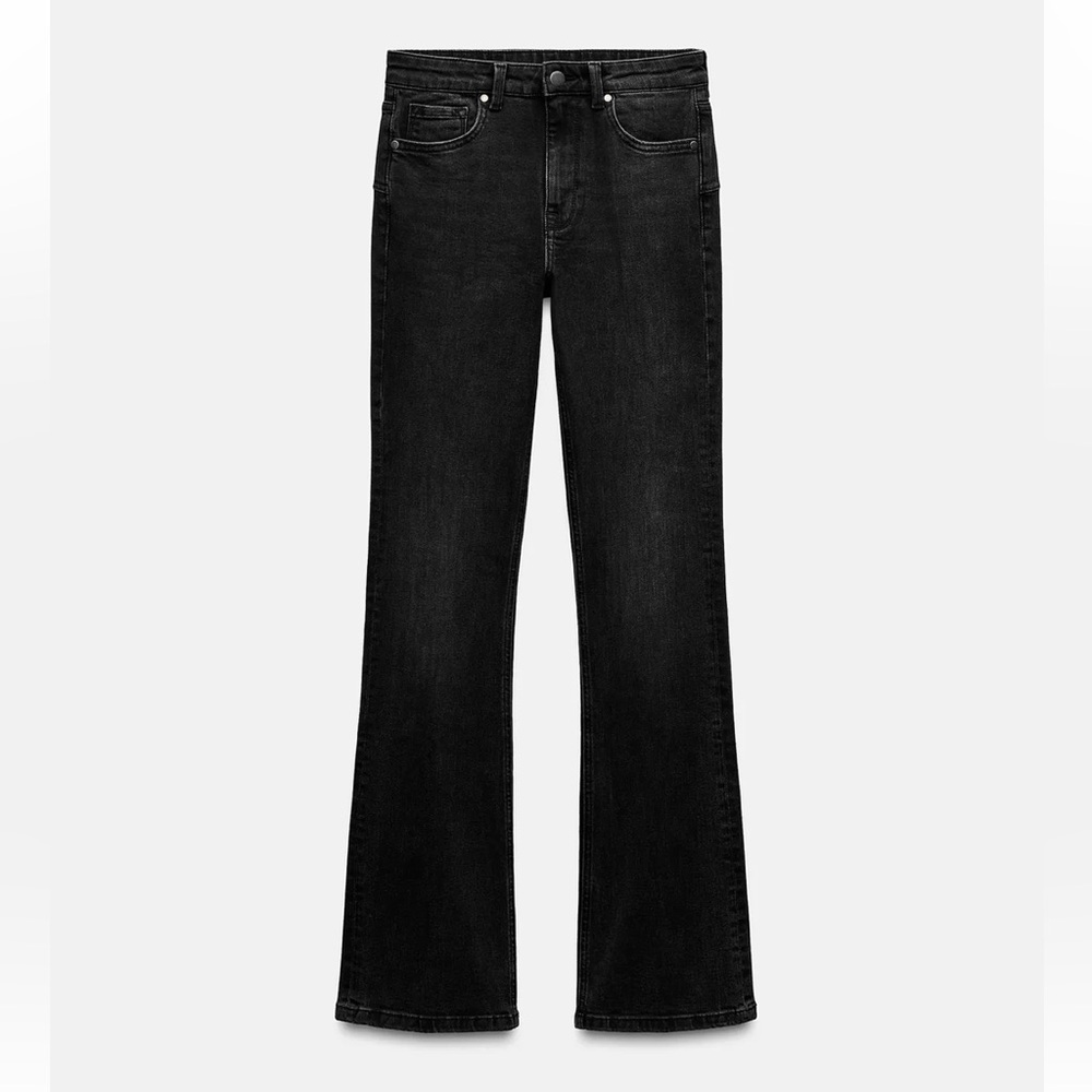 Zara bootcut low rise Black Jeans